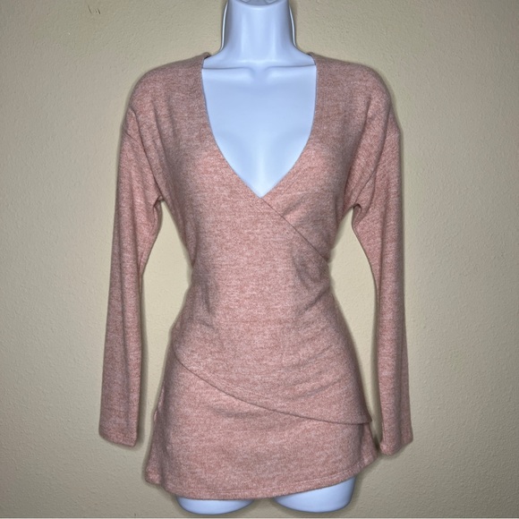 J CREW Pink Reversible V-Back Long-Sleeve Tunic - H9770 - Sz XXS - Picture 9 of 15